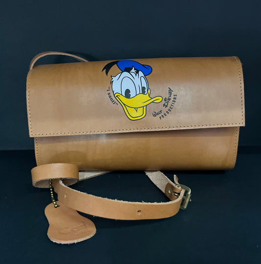 Borsa in cuoio Paperino “I santi” made in italy