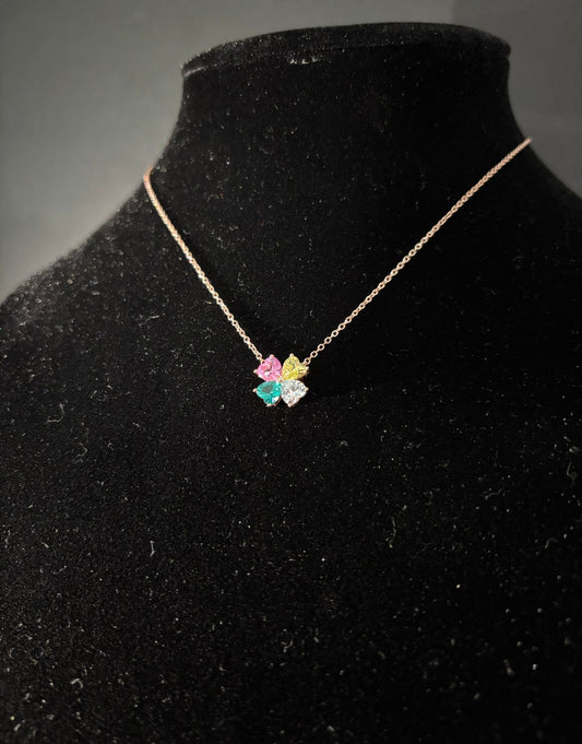 Collana Morfea con Zirconi colorati