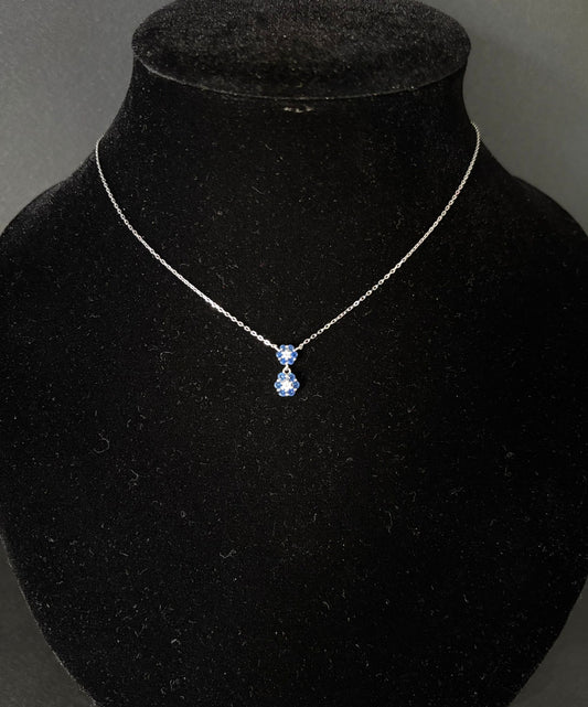 Parure Morfea con Zirconi blu