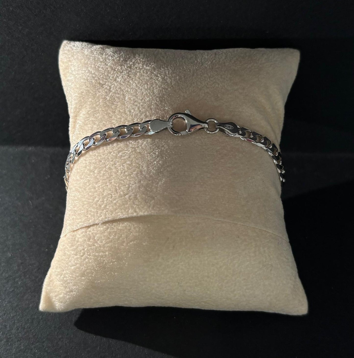Bracciale Morfea uomo con placca in argento