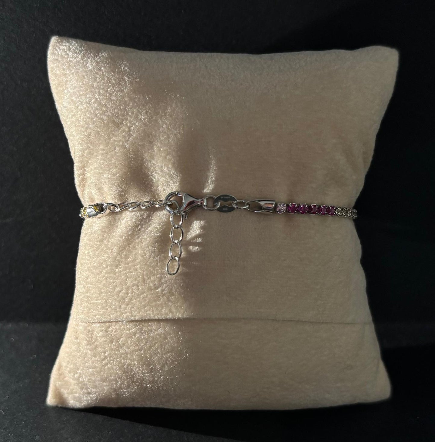 Bracciale Morfea tennis con zirconi colorati