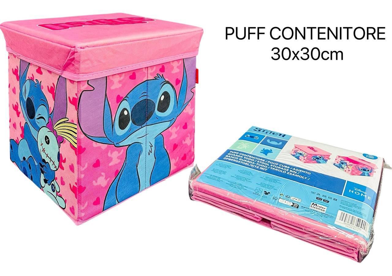 Pouf contenitore disney stitch rosa