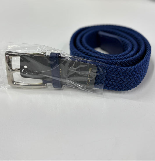 Cintura uomo elastica colore blu