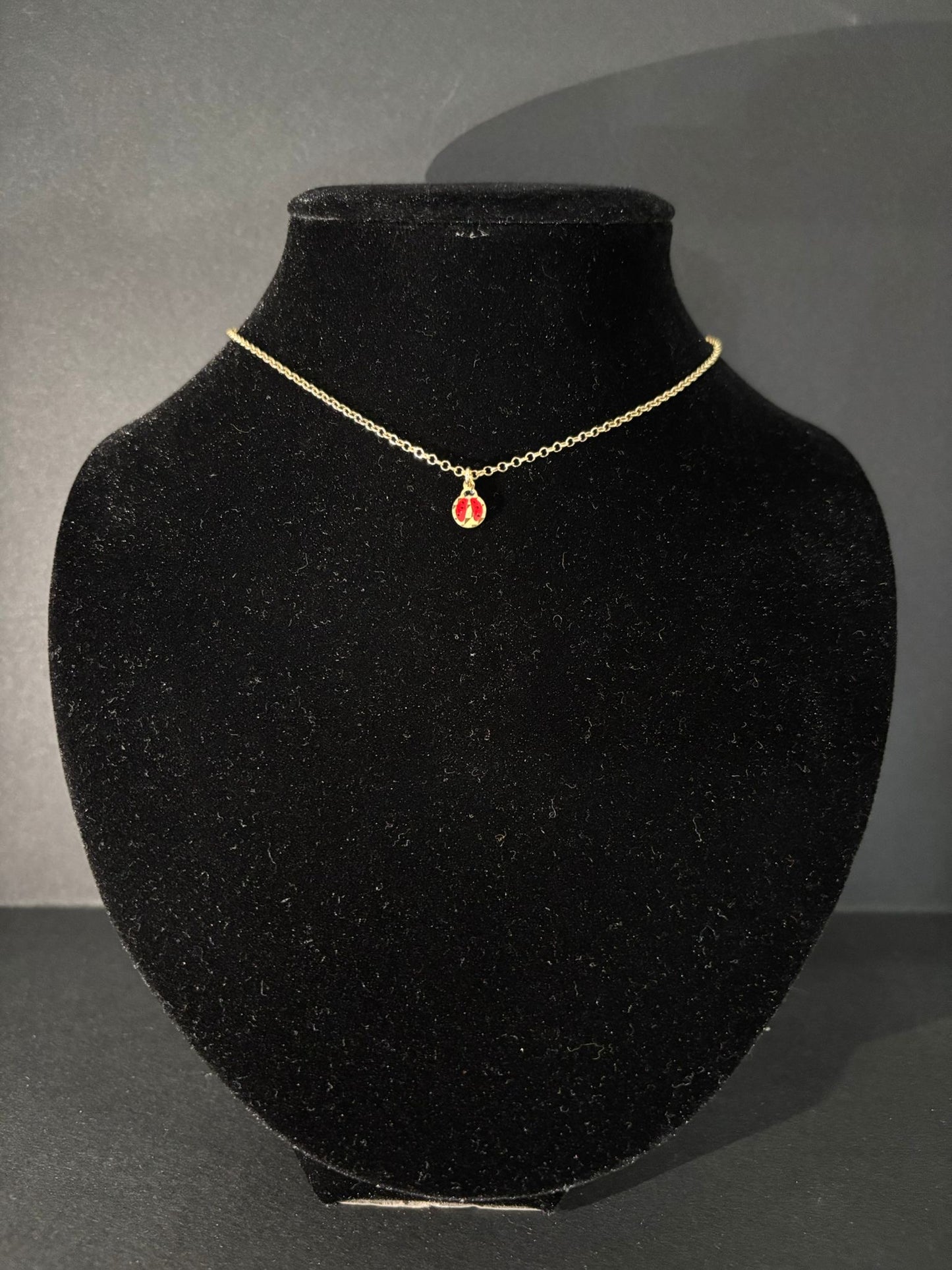 Collana morfea con coccinella