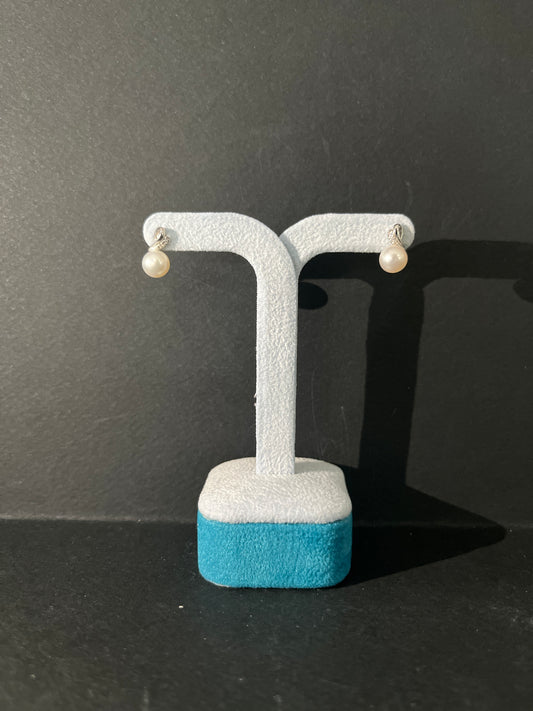 Orecchini Miluna oro bianco