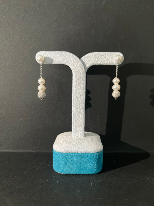 Orecchini Miluna oro bianco