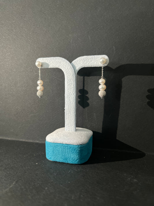 Orecchini Miluna oro bianco