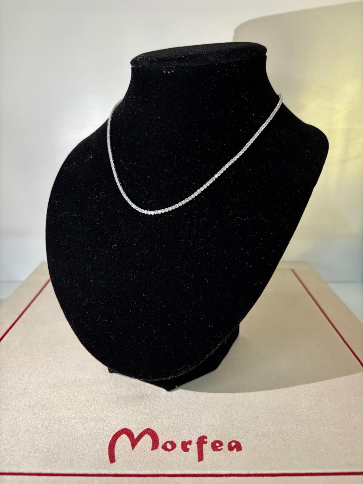 Collana con Zirconi bianchi Morfea