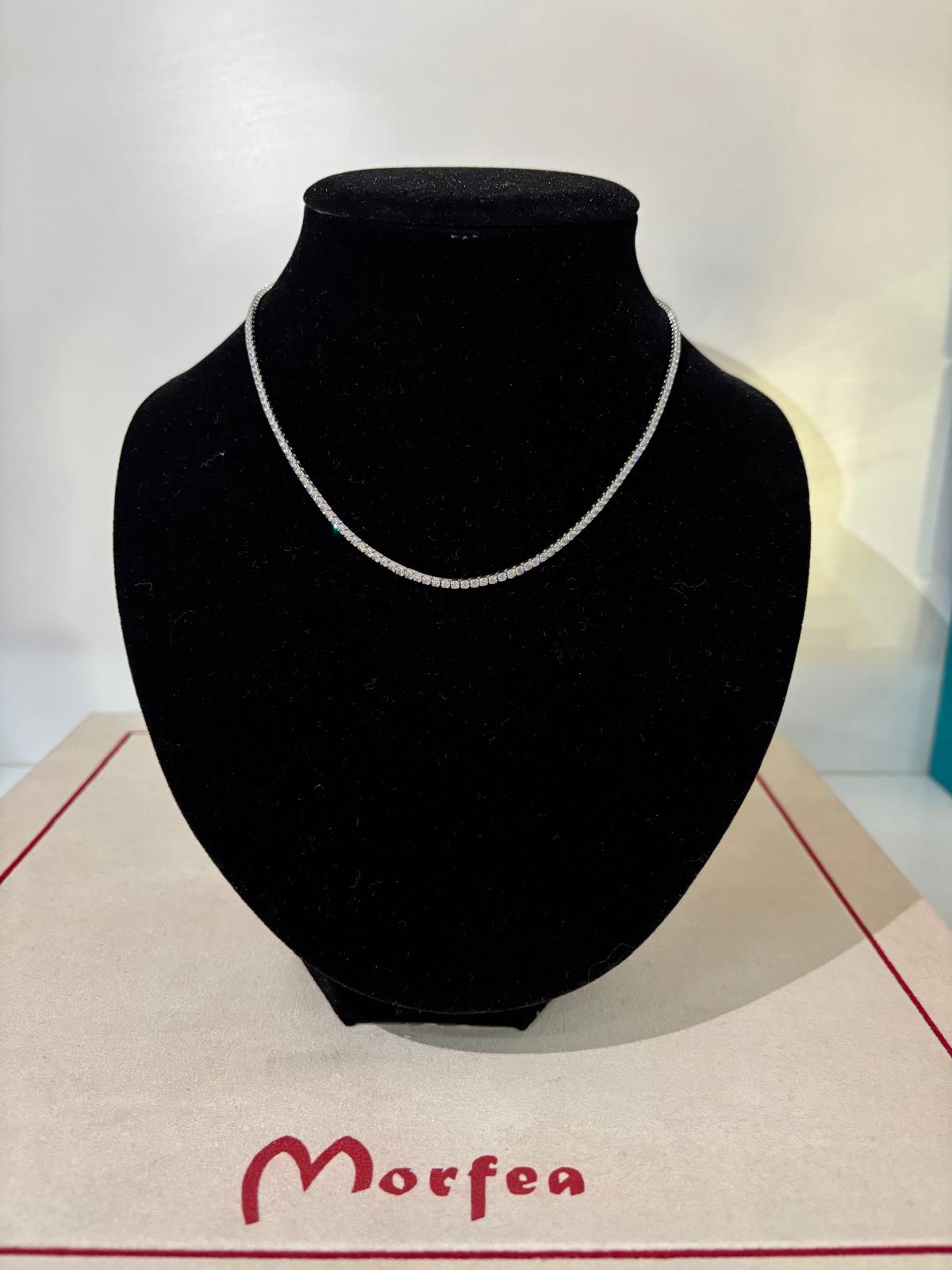 Collana con Zirconi bianchi Morfea