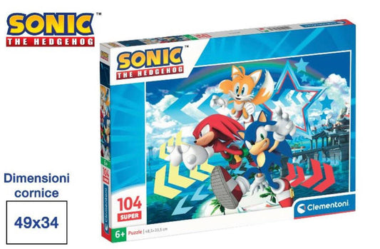 Puzzle Sonic clementoni 104 pezzi