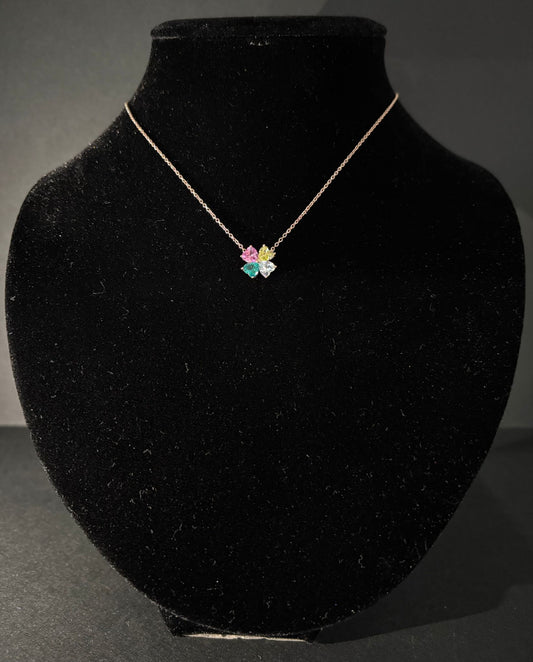 Collana Morfea con Zirconi colorati
