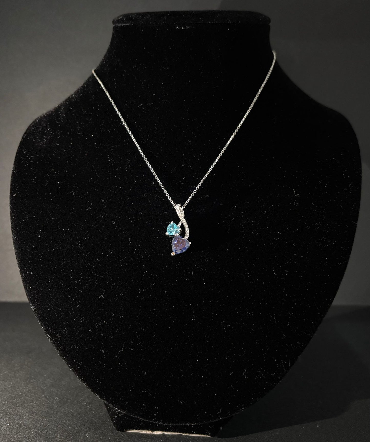 Collana Morfea con Zirconi azzurri blu e bianchi