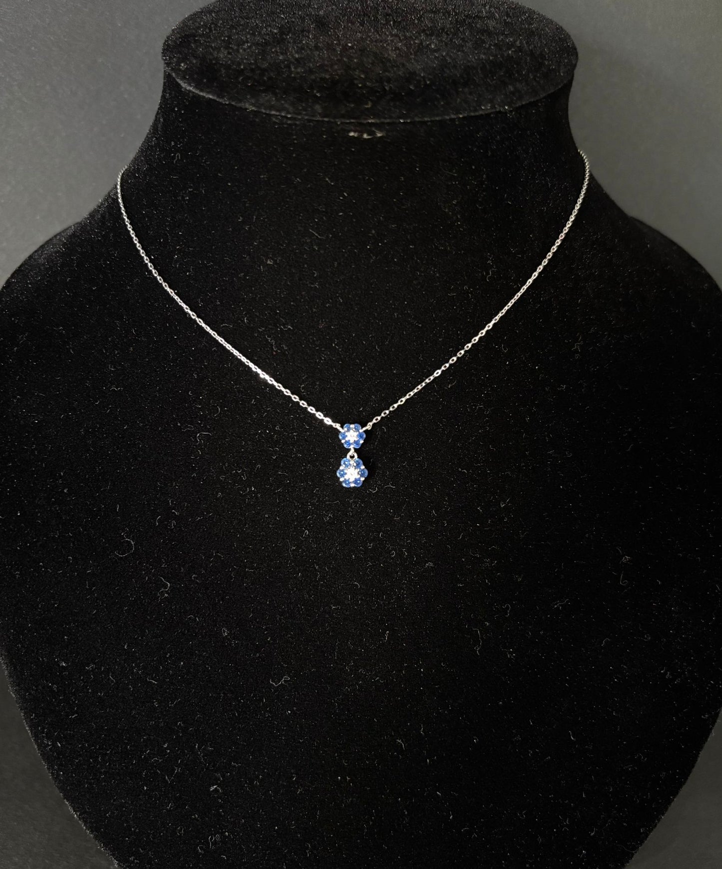 Parure Morfea con Zirconi blu