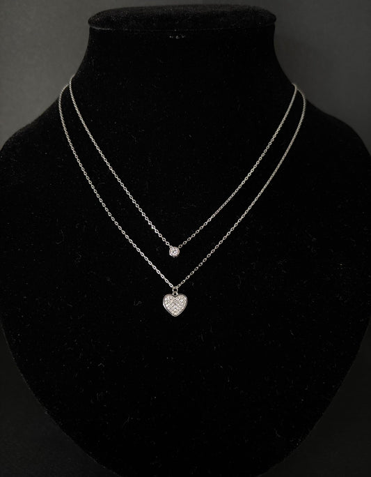 Collana Morfea con Zirconi bianchi