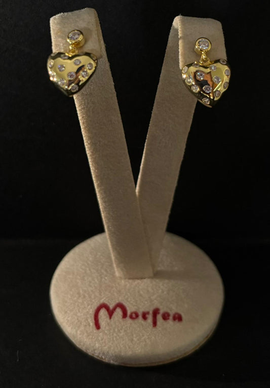 Orecchini Morfea a forma di cuore