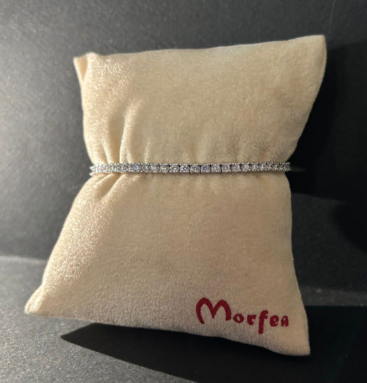 Bracciale Morfea tennis con zirconi bianchi