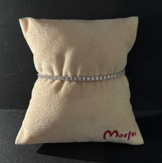 Bracciale Morfea tennis con zirconi bianchi