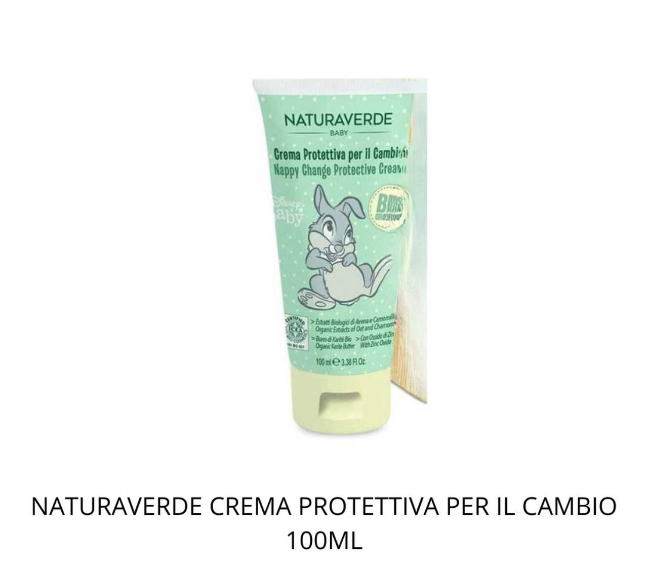 Naturaverde disney baby crema protettiva per il cambio 100 ml