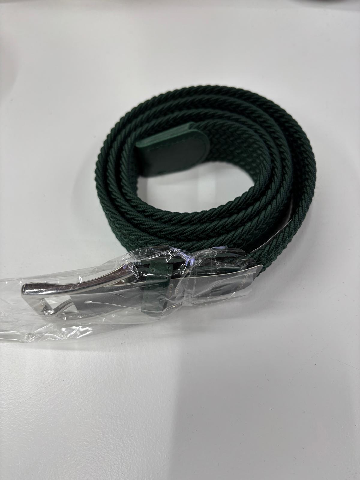 Cintura uomo elastica colore verde