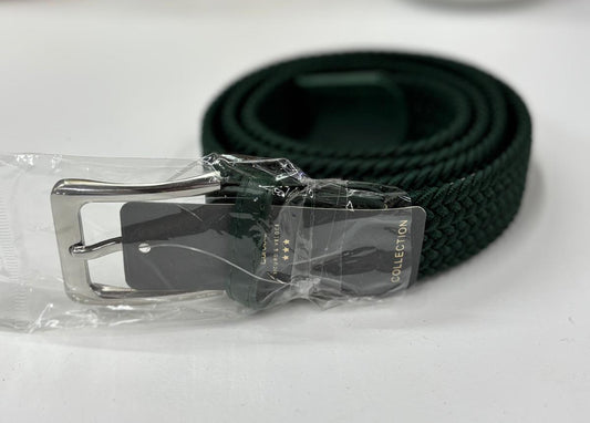 Cintura uomo elastica colore verde