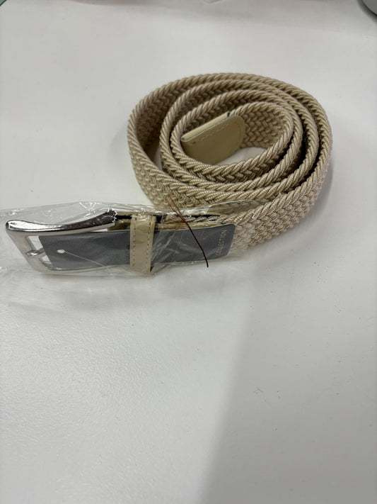 Cintura uomo elastica colore beige