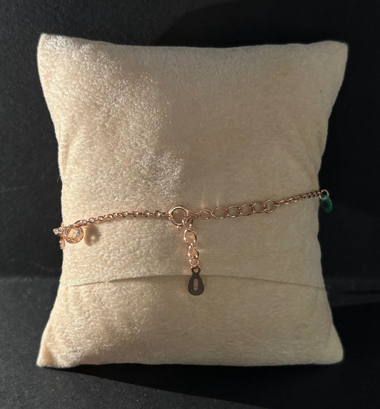 Bracciale Morfea con quadrifoglio e pietre colorate